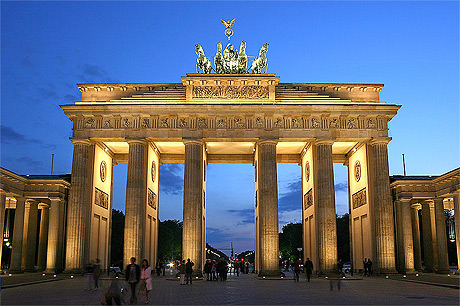 Brandenburger Tor Abends foto