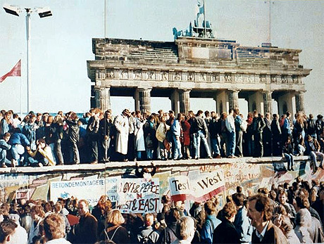 Dem fall der berliner Mauer 1989 foto